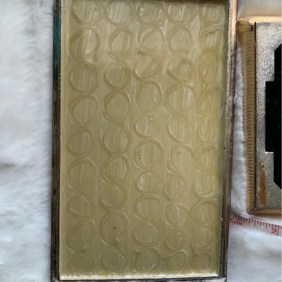 Art Deco Rhinestone Guilloche Enamel Jewelry Box/Cigarette Case - Picture 4 of 9